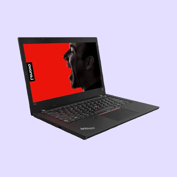 (Refurbished) Lenovo ThinkPad L480 | i5 8th Gen Laptop | 8 GB RAM | 256 GB SSD | Windows 11 | Ms Office | Intel HD Graphics | 14 Inch Black